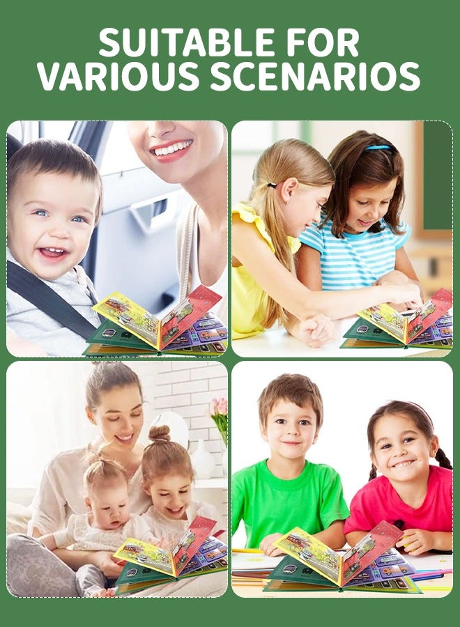 GROIC Quiet Book for Toddlers, 2023 New Montessori Interactive Felt Quiet Book for Toddlers, 10 Pages Educational Toy Travel Toy for Boys Girls, Preschool Learning, Vehicle Theme - Image 4