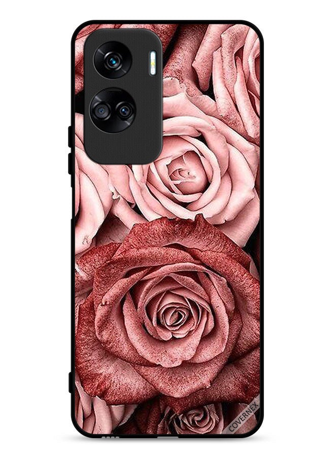Covernex Honor 90 Lite 5G Protective Case Cover Peach Flowers - Image 1