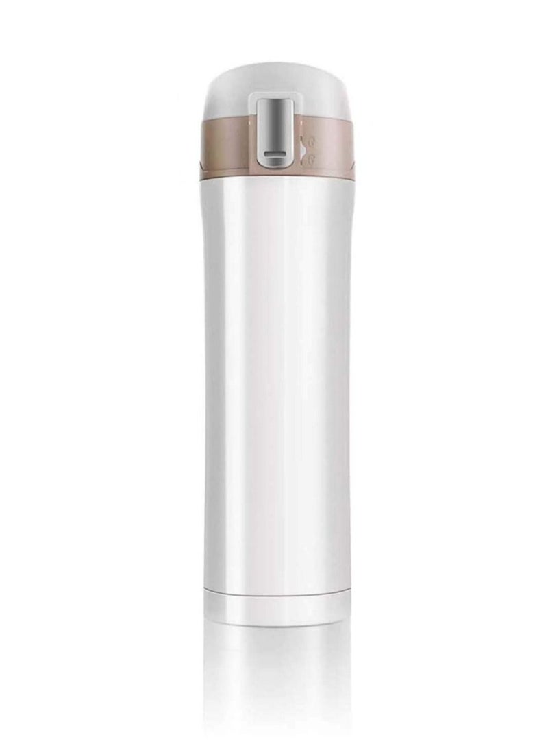 DELFINO Vacuum Drinking Flask Thermo Water Bottle 450ml Insulated Stainless Steel Leak-Proof, Double Wall Insulated Travel Coffee Mug Water Bottle Water Vacuum Bottle Double-walled Coffee - Image 1