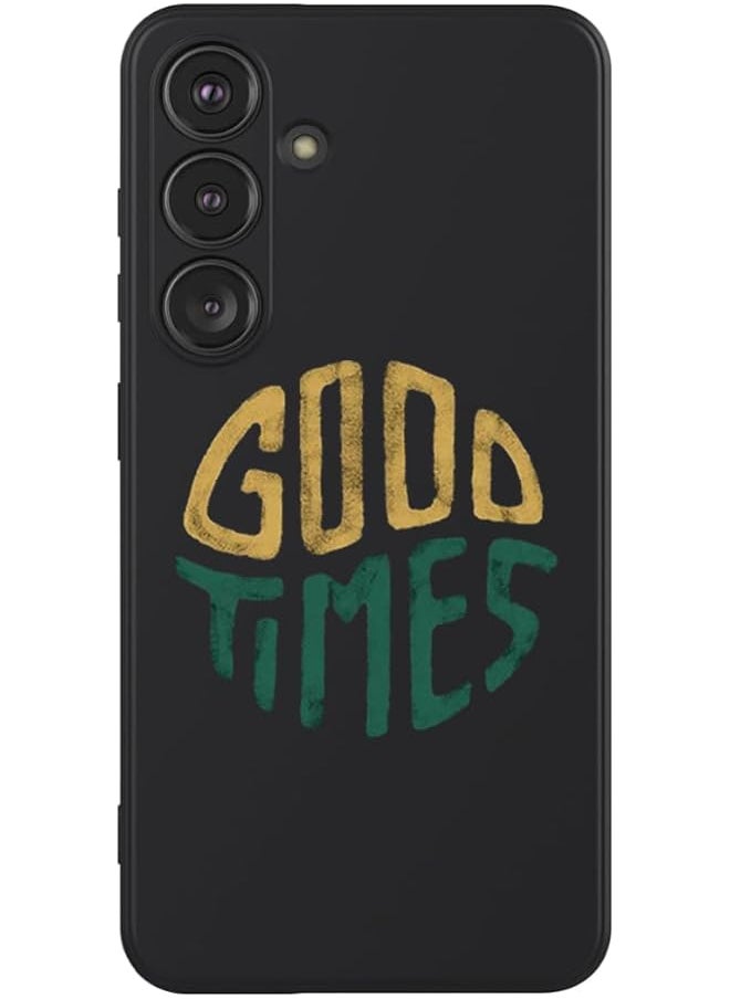 erorex Protective Slim Fit Case Liquid Silicone Cover With Full Body Protection Anti Scratch Shockproof Case For Samsung Galaxy S24 Plus Black Good Times Multicolour Mcplssgs24Pblka285  - Image 1