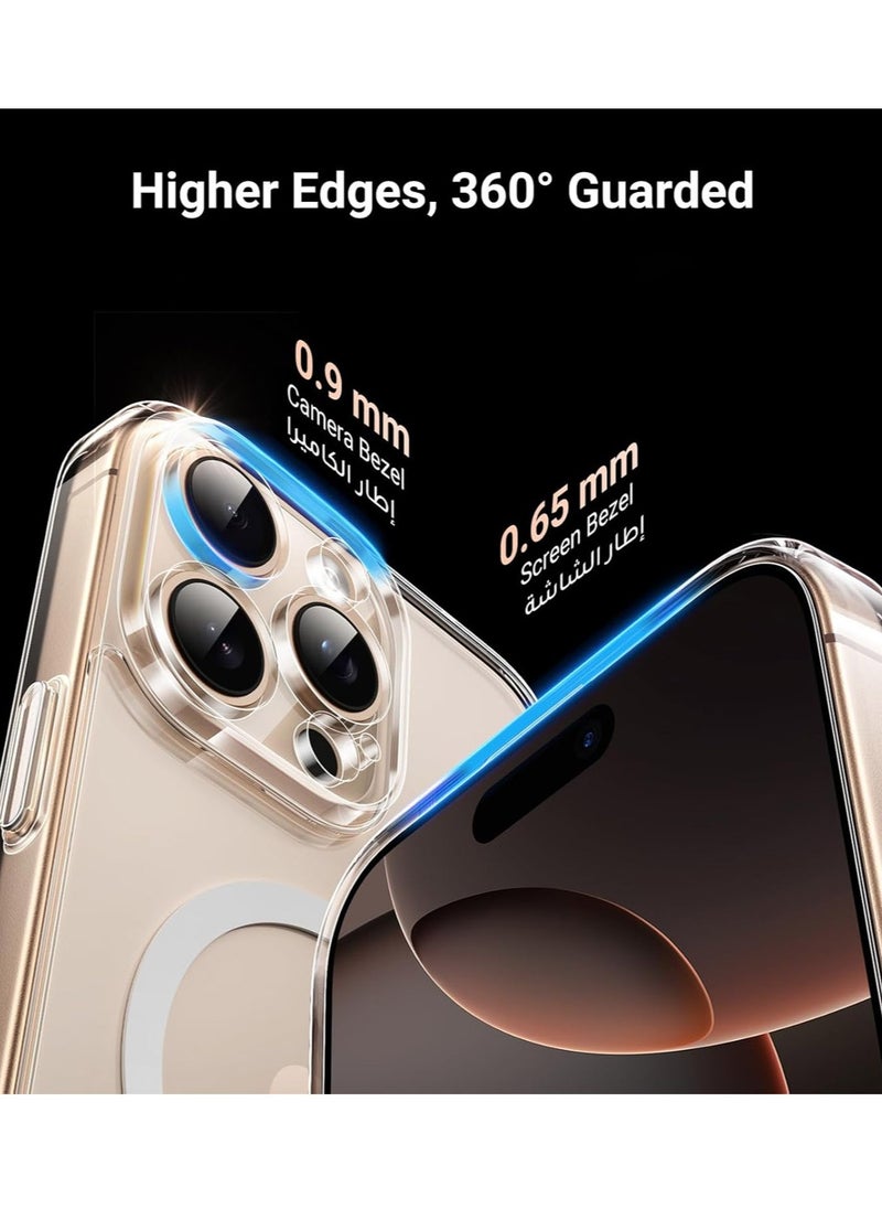 Techie - Apple iPhone 16 Pro Max Case and Screen Protector Combo Pack - Clear Case with MagSafe with HD Tempered Glass Screen Protector - Image 1