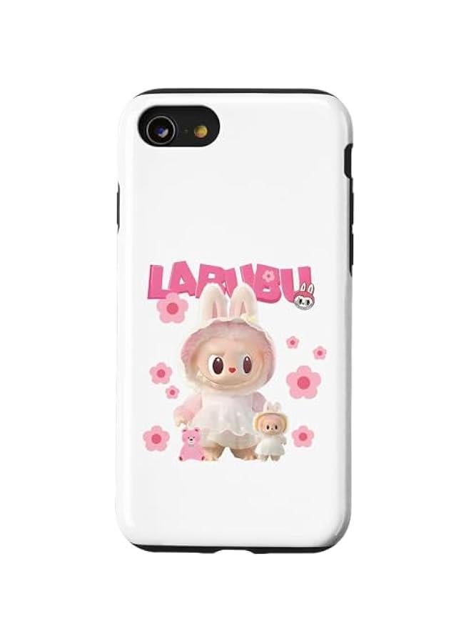 Arabest Funny Labubu Lover Cute Labubu The Monsters Pink Case for iPhone SE (2020) / 7 / 8 - Image 1