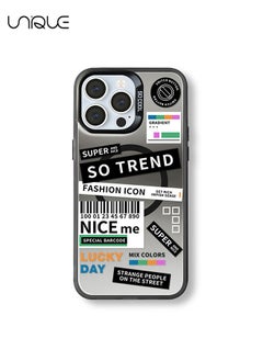 Compatible with iPhone 15 Pro Max Cases, Compatible with MagSafe Cases,Tuya Phone Case，Scrub Laser Phone Case，TPU Drop Protection - Black
