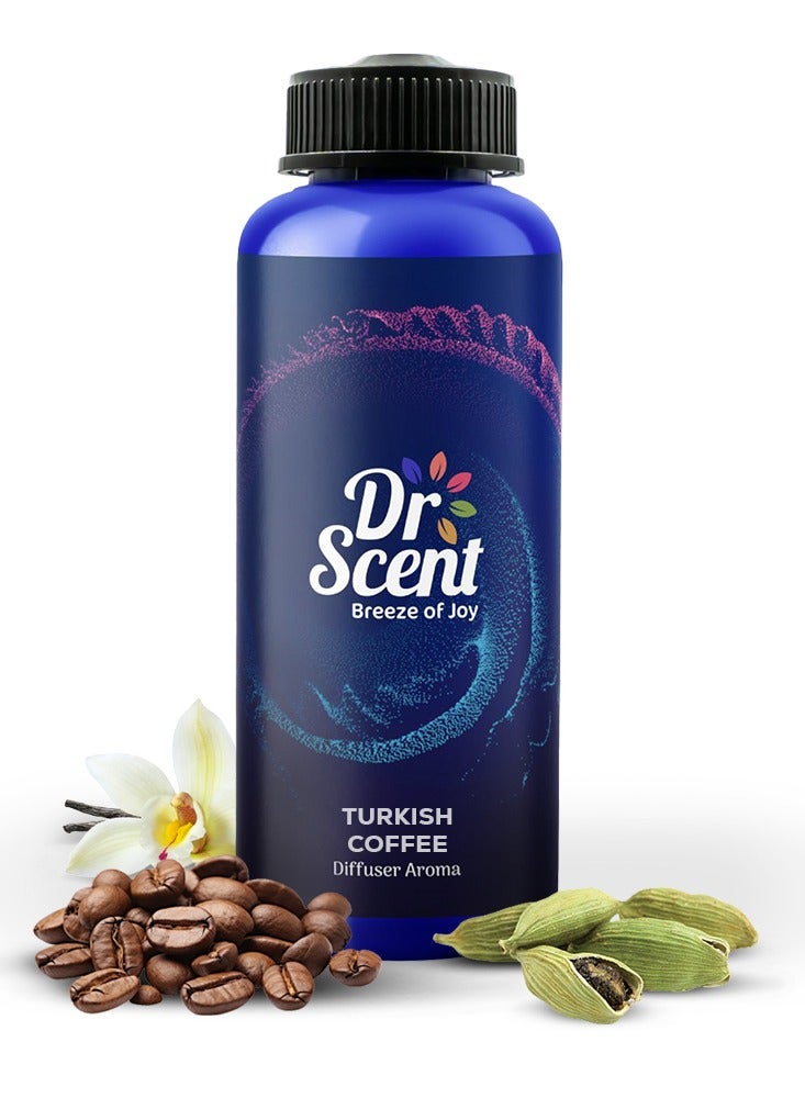 Dr Scent Diffuser Aroma Turkish Coffee, Feel the Aromatic Fragrance of Roasted Coffee Beans, And Zesty Cardamom, Ending with Sweet Notes of Vanilla (500ml) - Image 1