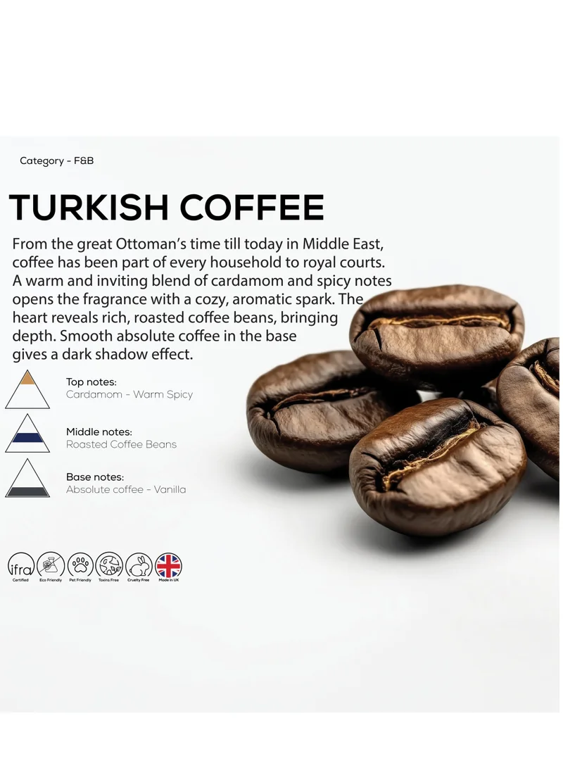 دكتور سينت دكتور رائحة الناشر رائحة القهوة التركية، اشعر بالرائحة العطرية لحبوب القهوة المحمصة، والهيل الحامض، وتنتهي برائحة الفانيليا الحلوة (500 مل)