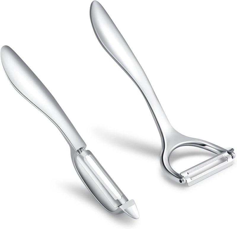 Honsen Set of 2 Stainless Steel Vegetable Peeler,Y-Shaped and I-Shaped Stainless Steel Peelers For Potatoes, All Fruits & Veggies¡­ - Image 3