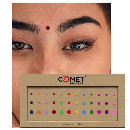 Comet Busters Round Beautiful Multisize Multicolored Bindi (BIN914)(3mm,4mm,5mm) - Image 4