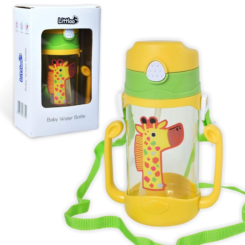 LITTLOO Baby Water Bottle (Yellow) : Stay Hydrated with Safe & Spill-Free Design - 450 ml - Image 1