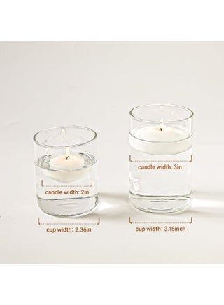 20 Pack White Floating Candles 2 Inch, Unscented Long Burning 5-6 Hours Floating Discs for Centerpieces Wedding Party Pool Holiday Home Romantic Decor (White) - view 2
