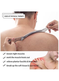 Ru syanl Gua Sha Scraping Massage Tool Long Pole Tool for Large Muscles Great Soft Tissue Mobilization Tool 13.5 inch Long  - Image 3
