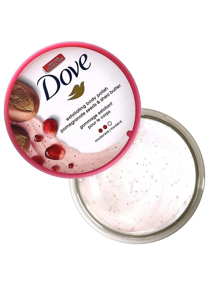 دوف مستحضر لتقشير الجسم - بحبوب الرمان وزبدة الشيا 298جم - Image 5