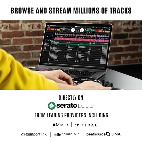 Numark وحدة تحكم دي جي Numark Party Mix مع أضواء، 2 منصة، خلاط، واجهة صوتية و (Serato Lite) - Image 5