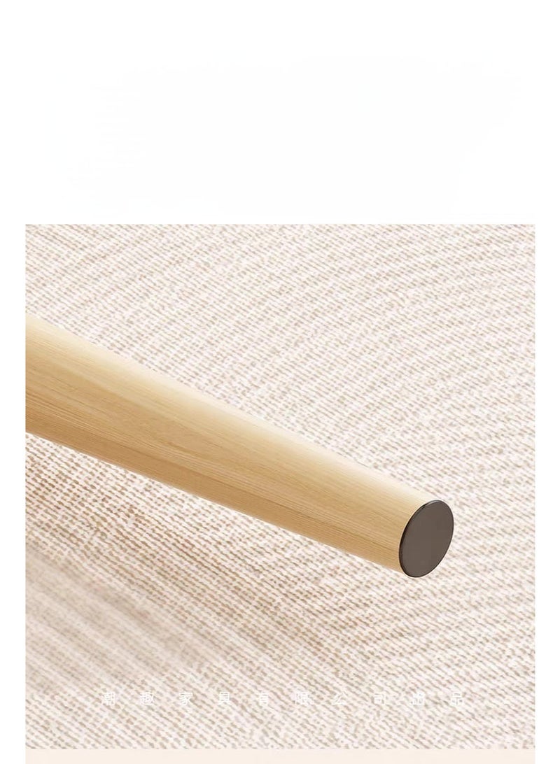 طقم طاولات قهوة دائرية 3 قطع بتصميم عصري – سطح أبيض وأرجل خشبية متين - Image 5