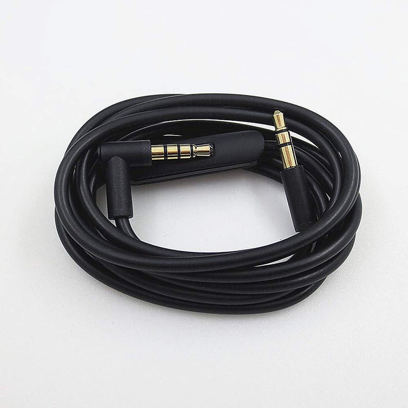 cipher كابل صوت بديل سيفر، متوافق مع سماعات بيتس ستوديو وسولو برو وديتوكس وميكسر وإكزكيوتف وبيلي مع ميكروفون وتحكم مدمج (أسود) - Image 5