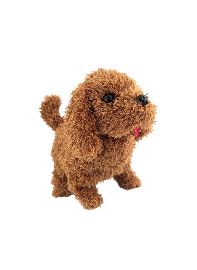 Plush Electric Puppy Simulation Pet Dog Can Walk Teddy Dog Children Call Toy Dog-Colour:Cat (grey)  - Image 5