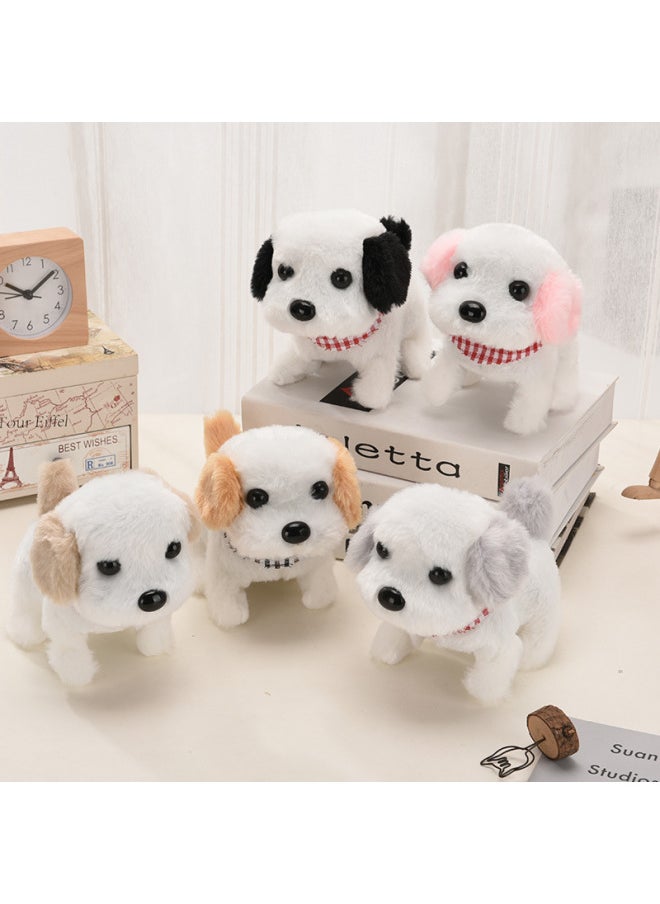 Plush Electric Puppy Simulation Pet Dog Can Walk Teddy Dog Children Call Toy Dog-Colour:Cat (grey)  - Image 2