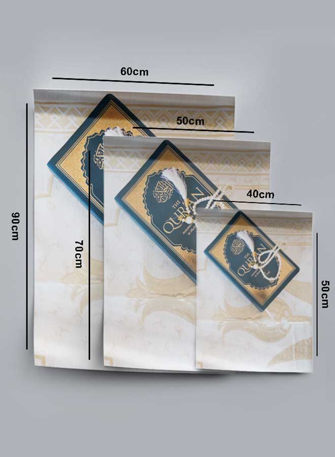 لوحة بوستر ديكور لوحة بدون فريم مع أربع قطع منفصلة من اللاصق ذو الوجهين تصميم القرآن الكريم غرفة النوم غرفة المعيشة وديكور المكتب - Image 4
