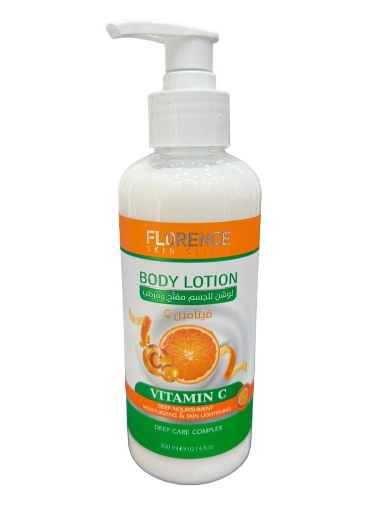 لوشن للجسم فيتامين سي تغذية عميقة وترطيب وتفتيح البشرة 300 مل