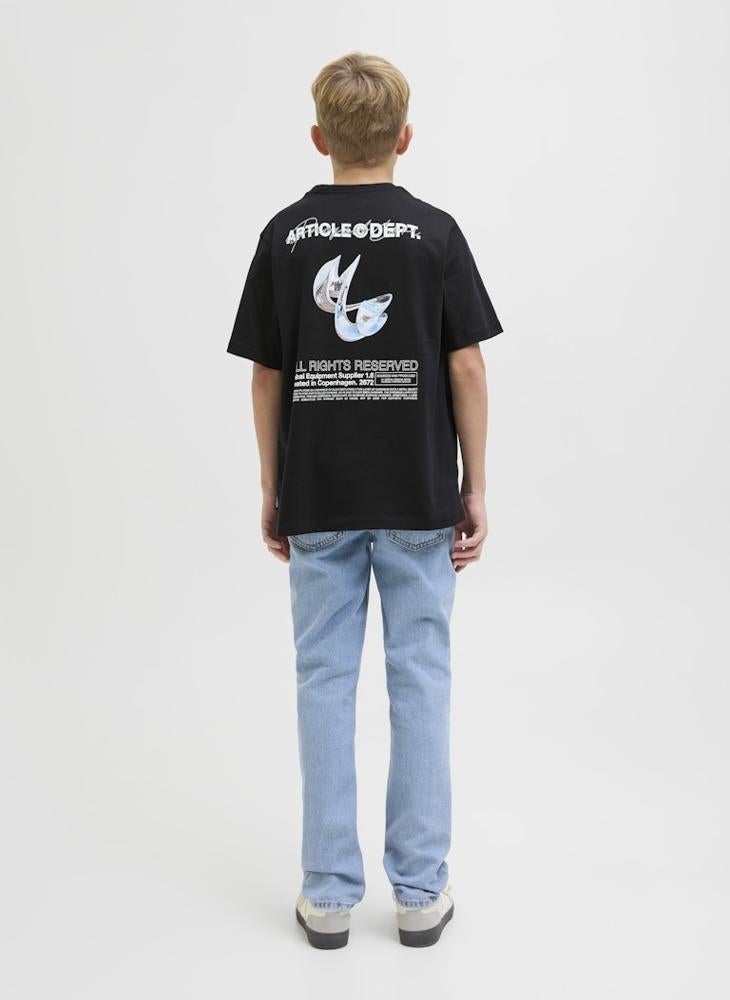 Jack & Jones Junior - Kids Logo Crew Neck T-Shirt - Image 1