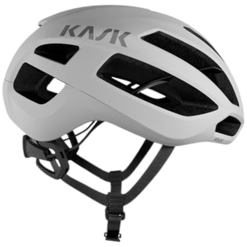 KASK Protone Icon Bike Helmet I Aerodynamic Road Cycling, Mountain Biking & Cyclocross Helmet - White Matt - Small - Image 1