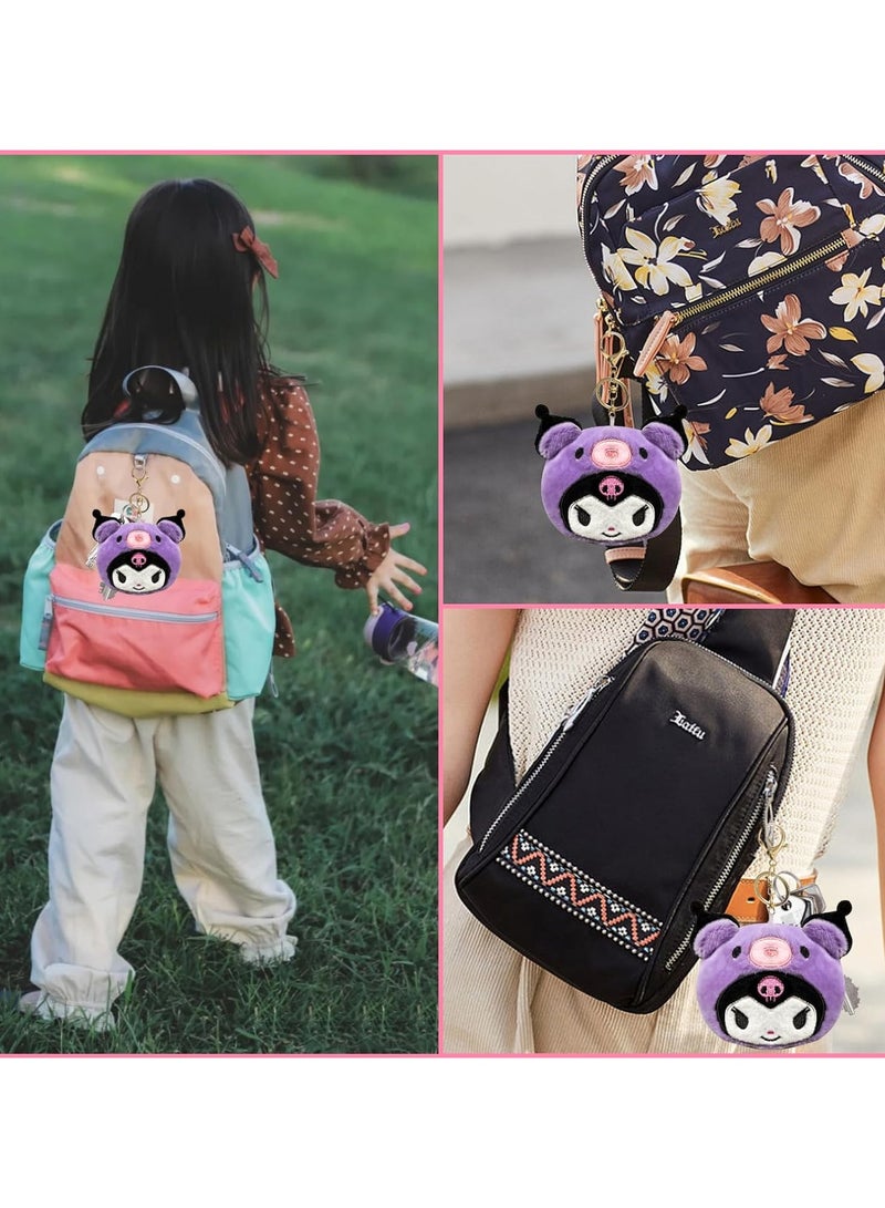 عام حقيبة عملة بلوش كيوت كارتون مع محفظة مفاتيح ناعمة وإكسسوارات كيهانيمي لطيفة للغاية لتزيين الحقائب والظهر - Image 4