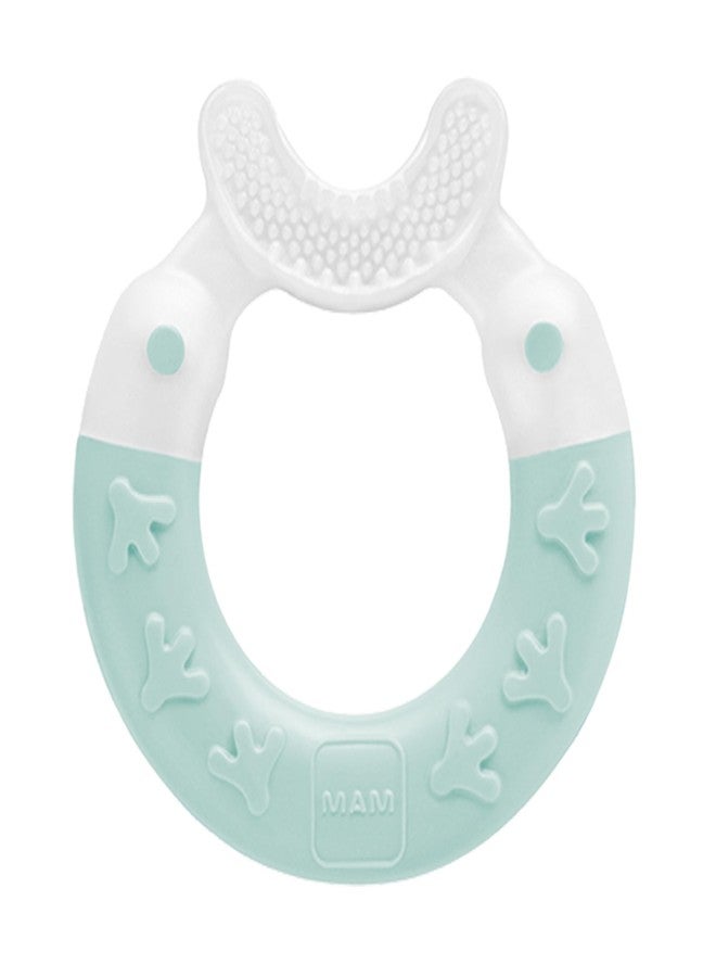 MAM Bite & Brush Teether, Boys 3+ Months, 1-Count, Blue - Image 1