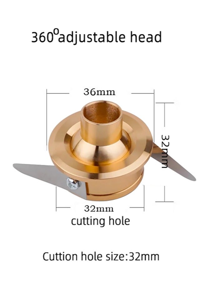 مصابيح سبوت LED صغيرة 3 وات AC85-265V، إضاءة موضعية صغيرة مثبتة على السقف مع رأس نقطة قابلة للدوران 360 درجة لتزيين المنزل وغرفة المعيشة وخزانة عرض الملابس (لون ذهبي، عبوتان) - Image 2