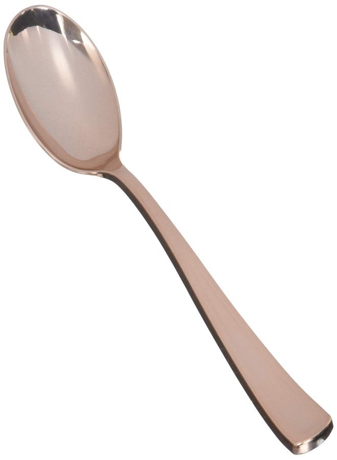 Amscan Luxurious Premium Rose Gold Spoons (Pack of 32) - Elegant Design, Material - Perfect for Upscale Events & Everyday Dining - Image 1