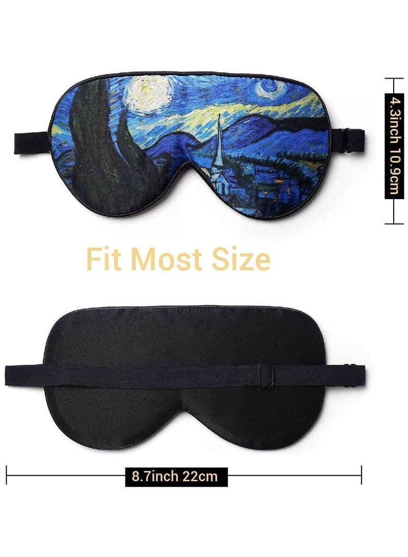Y&D Silk Sleep Mask, Adjustable Elastic Band for Men and Women, Blackout Eye Cover Ultimate Smooth Breathable Experience, Soft Eyeshade Night Sleeping, Travel, Nap - Image 2