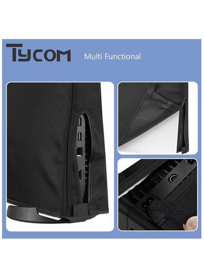 TYCOM PS5 SLIM Dust Cover For PS5 Slim Luxury Waterproof For Playstation Accessories Cover Black - Image 2