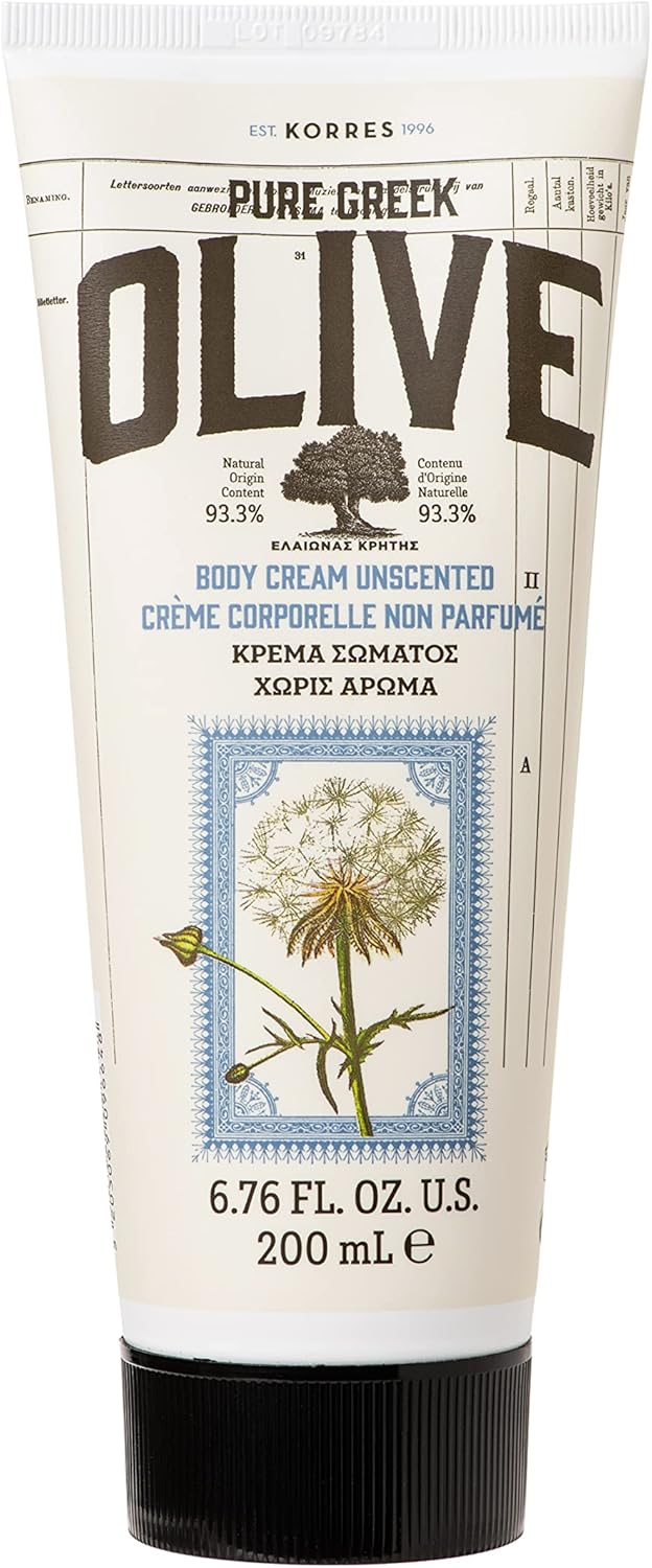 KORRES Pure Greek Olive Body Cream Unscented 676 FLOZ Pack of 2