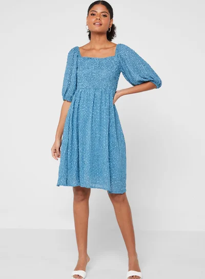 ELLA Puff Sleeve Dress