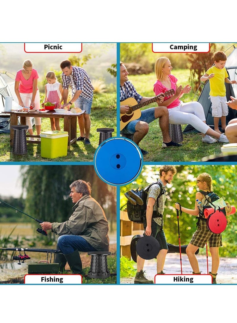 مقعد قابل للطي خفيف الوزن ولكن أكثر قوة ، مقعد قابل للطي المحمول للتخييم الصيد المشي لمسافات طويلة شواء ، أزرق. - Image 3