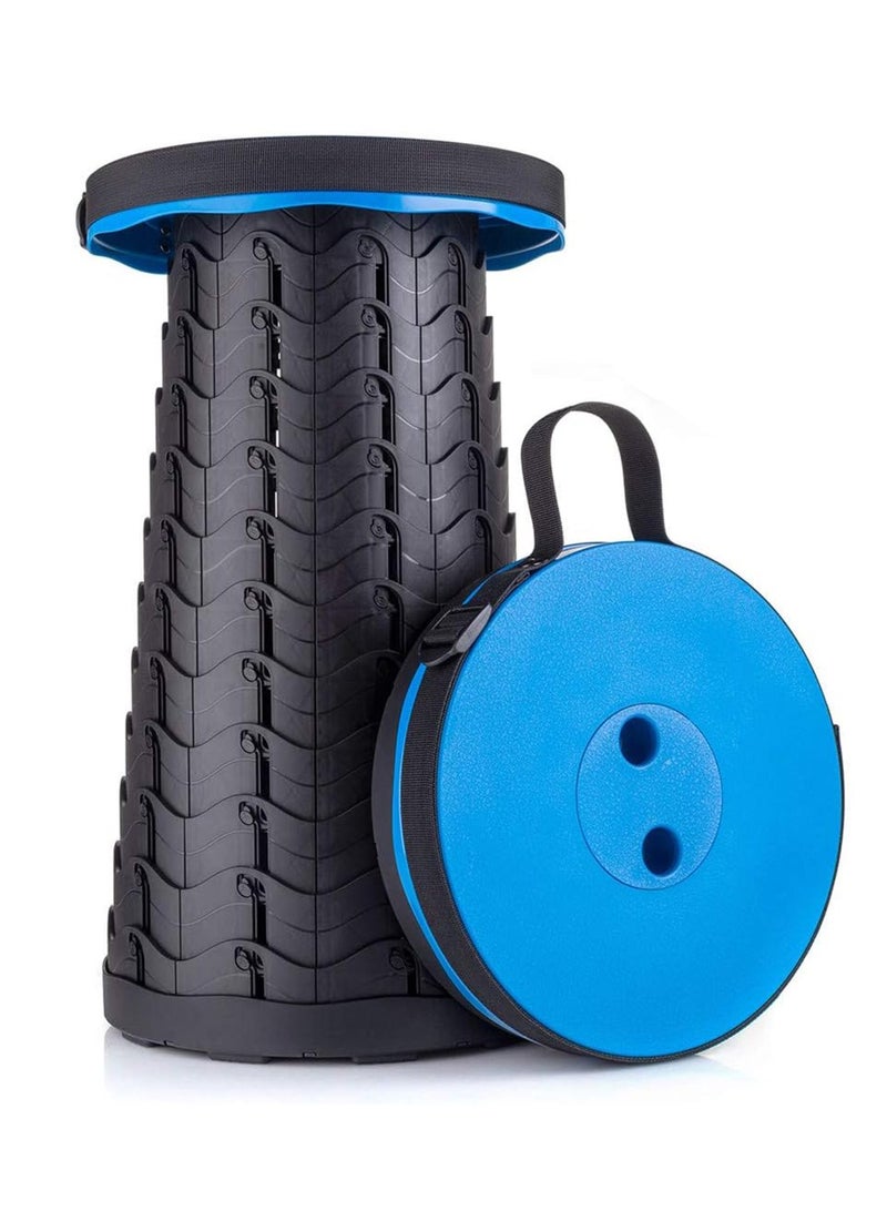 مقعد قابل للطي خفيف الوزن ولكن أكثر قوة ، مقعد قابل للطي المحمول للتخييم الصيد المشي لمسافات طويلة شواء ، أزرق. - Image 1