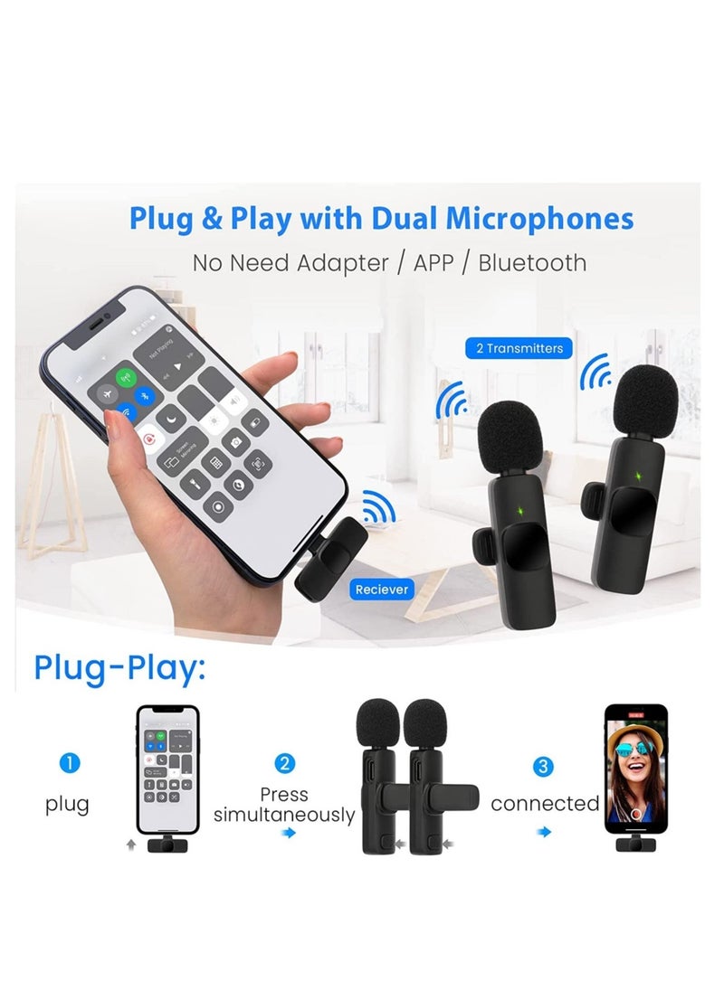 "Wireless Lavalier Microphone for iPhone 7-13 Pro/Max/SE - 2.4GHz Lapel Mic for YouTube, Facebook Live, TikTok, Vlogs, and Interviews" - Image 4