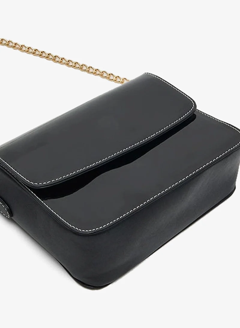 R&b  Glossy Flap Shoulder Bag for Women | Best Price UAE