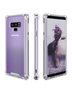 (Samsung Galaxy Note 9) Clear Case Soft TPU Silicone Bumper Reinforced Corner Full Camera Protection Transparent Cover