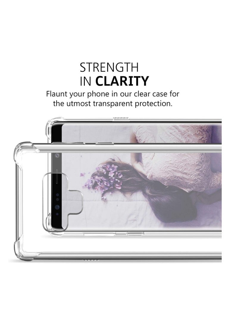 Generic - (Samsung Galaxy Note 9) Clear Case Soft TPU Silicone Bumper Reinforced Corner Full Camera Protection Transparent Cover - Image 1