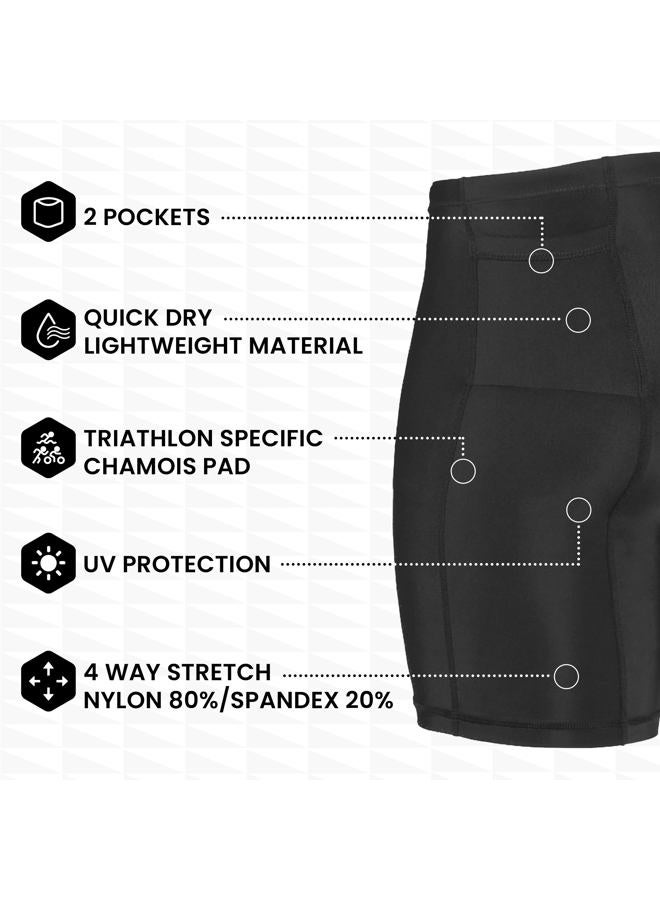 SLS3 Triathlon Shorts Mens - Tri Short Men - Men's Triathlon Shorts - Tri Shorts Black - 2 Pockets FRT 2.0 - Designed by Athletes for Athletes - Image 5