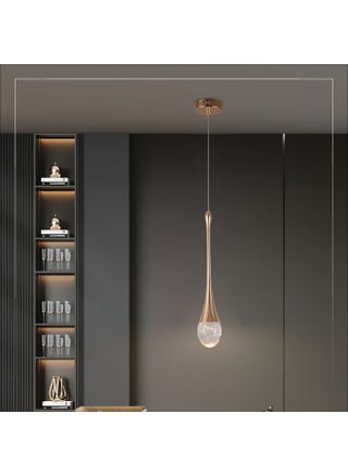 Drop-Shaped Crystal Pendant Light 6579 Nordic Style Long Line Chandelier LED Ceiling Lamp Modern Lighting Fixture - pzsku/Z225EA8180FCA4B0266C0Z/45/_/1728457207/e82d6da5-8c4c-4927-a1f3-673e94f091cd