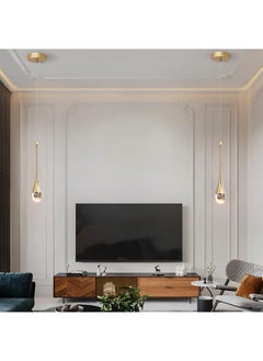 Best Power Drop-Shaped Crystal Pendant Light 6579 Nordic Style Long Line Chandelier LED Ceiling Lamp Modern Lighting Fixture  - Image 4