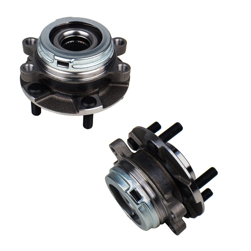 KUSATEC 513296 [2 Pack] Front Wheel Hub and Bearing Assembly Fit for Nissan Altima 2007-2018, Maxima 2009-2019, Murano 2009-2018, Pathfinder 2013-2019, Infiniti JX35 2013, QX60 2014-2019, 5 Lug - Image 1