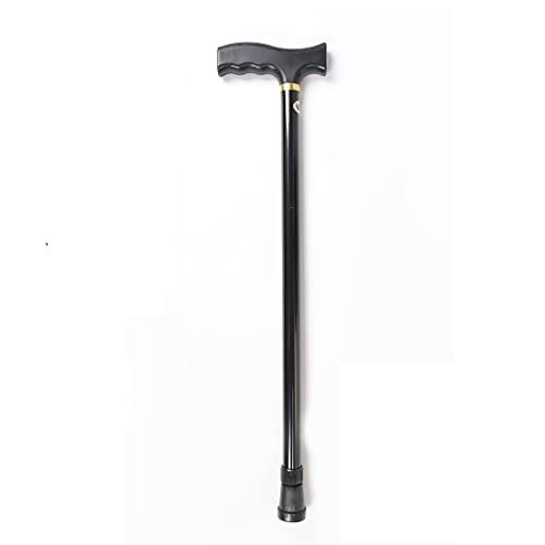 Dr. Care Premium Black Height Adjustable Walking Stick with Anti-Slip Base Grip for Adults, Women and Old Age Person - Image 1