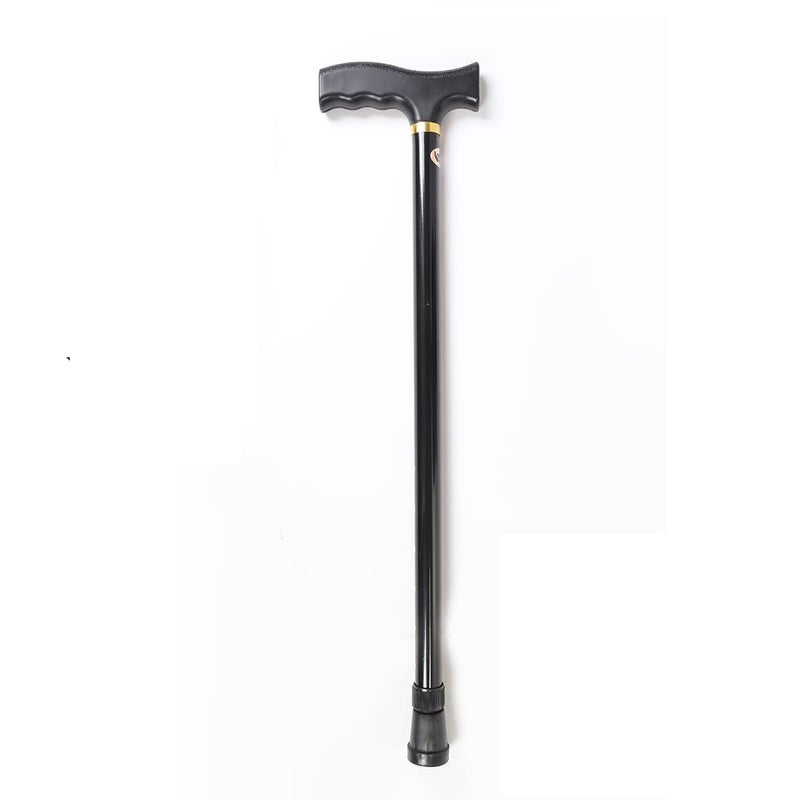 Dr. Care Premium Black Height Adjustable Walking Stick with Anti-Slip Base Grip for Adults, Women and Old Age Person - Image 2