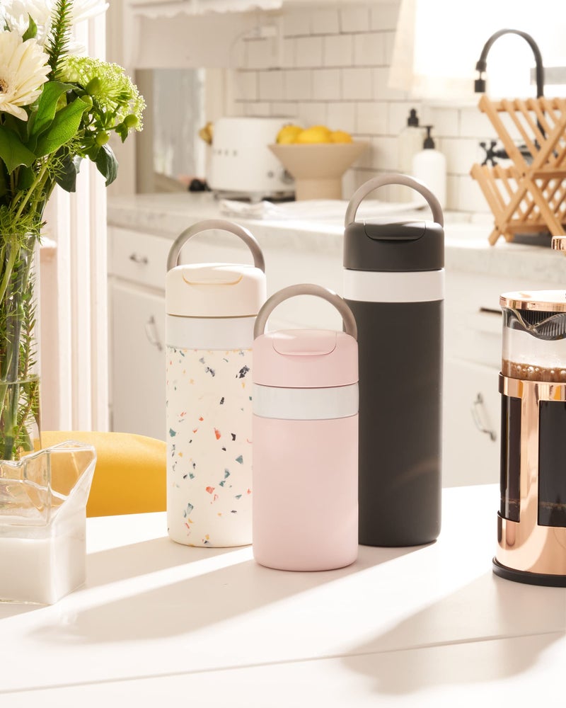 WP W&P Porter Drink Through Lid for Insulated Water Bottles, Leak-Proof, Carrying Handle, BPA Free, Charcoal  - Image 5