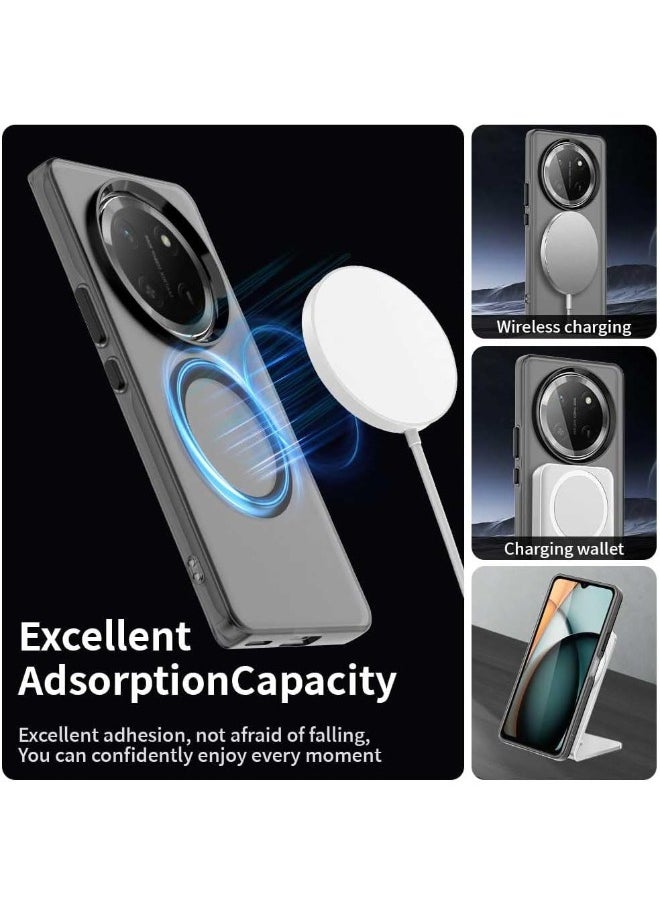 Generic Honor X9c Case, Honor X9C Skin Friendly Frosted Case, [Compatible with Magsafe][Anti-Drop Shockproof][Anti-Slip][No Yellowing] Slim Hard Case for Honor X9c 5G 6.78 inch, Translucent Black  - Image 3