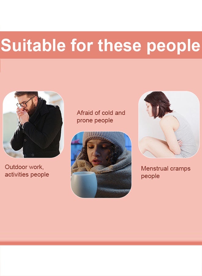 Hodaf Abdomen Warmer,Heat Patches For Period Pain Relief & Period Cramps, Portable Menstrual Heating Pad, Air-Activated Adhesive Heating Patches For Cramps, Suitable For All Skin Types, 5 Packs - Image 4