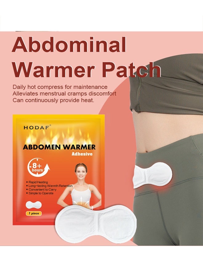 Hodaf Abdomen Warmer,Heat Patches For Period Pain Relief & Period Cramps, Portable Menstrual Heating Pad, Air-Activated Adhesive Heating Patches For Cramps, Suitable For All Skin Types, 5 Packs - Image 2
