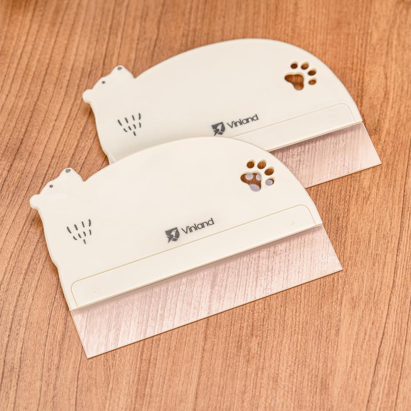Vinland 2 Pcs Cake Smoother Scraper, Cake Decorating Supplies Acrylic Cake Scraper Cake Decorating Supplies Food-Grade Transparent Flexible PE Plastic Cake Scraper‌ - Designed for Bread and Cake Decoration - Image 1
