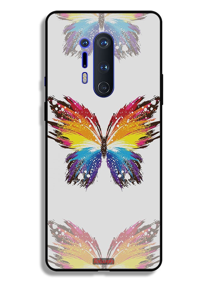 Tolwak OnePlus 8 Pro Protective Case Cover Digital Art Simple Background Minimalism Butterfly - Image 2